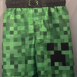 Boys Minecraft Swim Trunks